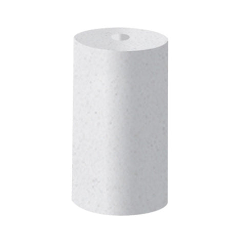 DEDECO UNMOUNTED SILICONE RUBBER 15/16"x1/2" CYLINDER WHITE-COARSE  BX/100
