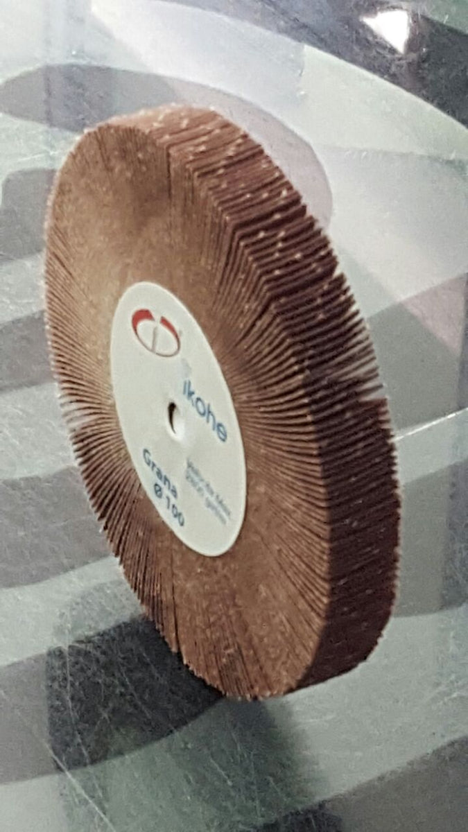 EMERY FLAP WHEEL 100 X 15mm FINE 320G Ikohe