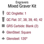 GRS GRAVER KIT, ENGRAVERS