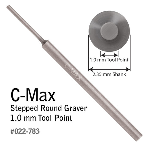 GRS GRAVER STEPPED ROUND BLANK C-MAX 1.0mm