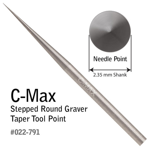 GRS GRAVER STEPPED ROUND T/POINT C-MAX 0.8mm
