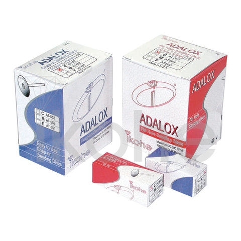 SM ADALOX PIN HOLE DISC 1-1/2" 320G X-FINE  BX/100