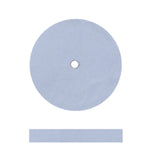 DEDECO UNMOUNTED SILICONE RUBBER WHEELS 7/8"x1/8" SQ/EDGE  BLUE-FINE  BX/100