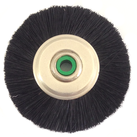 BRISTLE BRUSH UNMOUNTED PLASTIC CENTER 2"X1/4AH STIFF