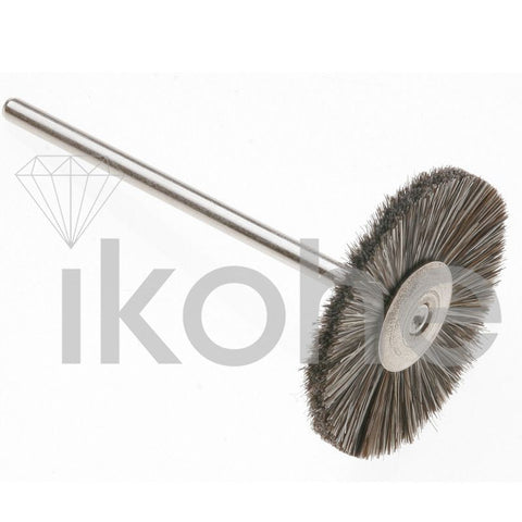 DWO-BRISTLE WHEEL BRUSH MTD 1" STIFF - GERMAN