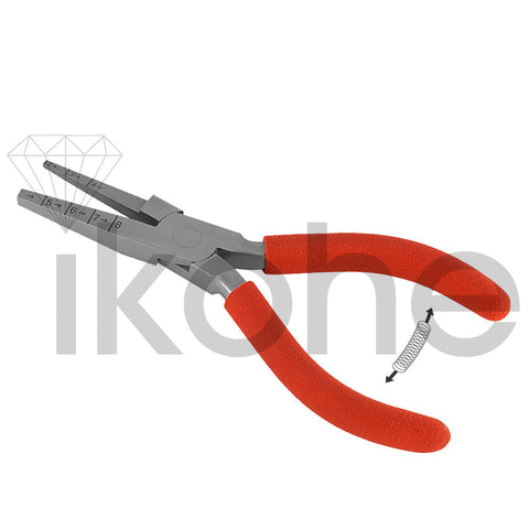 ACCULOOP SQUARE NOSE PLIER 2MM-8MM LOOPS 6.5"L